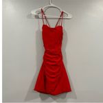 La Femme 29563 Red Strappy Back Jersey Dress 0 Photo 2