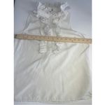 J.Crew  Cream Ruffled V-Neck Blouse Photo 4