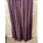 NWT JJ's House Lace Bodice Peplum Waist Plum Formal Floor Length Gown, sz 12 Purple Photo 8