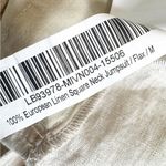 NWT Quince 100% European Linen Square Neck Jumpsuit Beige Size M Tan Size M Photo 10