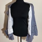 R 868 European Moto utility jacket blazer gray L/XL grunge boho punk like new Photo 6