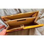 Shirl Miller Vintage Leather Clutch Purse Handbag Brown Photo 1