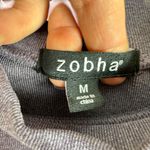 Zobha Purple Long Sleeve Mock Neck Cropped Athleisure Pullover Women's Size M Photo 4