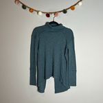 Free People We the Free teal mock neck open back long sleeve ribbed top Photo 1