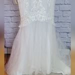 Casablanca Project Mermaid Wedding Grown Size 12 Silver Photo 3