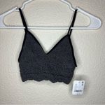 Free People FP Intimately Love Letter Bralette in Black Grey NEW XS/S Photo 1