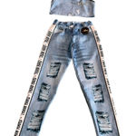 Jack Moda Fitness Womens 2 Piece Tank Top Leggings Outfit Yoga Fitness Gym Med Photo 0