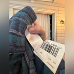 Roxy Women's Sweeter Dreams Pure Cotton Short Dress Teal/Navy Stripes small Photo 4