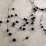 3 pieces Glass crystal bead choker necklaces set Photo 3