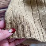 I Heart Ronson Women’s Short Sleeve Crew Neck Knit Polo Sweater Camel Dress Sz L Photo 8