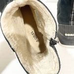 Sorel  Women's Kinetic Boot Size 10 Waterproof Short Bootie Black Suede Sherpa Photo 4