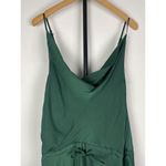 Selfie Leslie Forest Green Ava Cowl Neck Satin Drawstring Midi Dress Size XS Photo 5