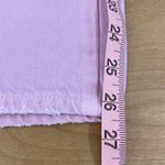 AMO Womens Button Fly 100% Cotton Tomboy Crop Pants‎ Purple Size 24 Pink Photo 9