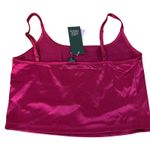 Wild Fable Women's Magenta Shine Knit Tiny Tank Top - Size Medium - NWT Photo 5