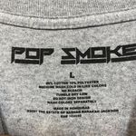 Pop Smoke Music Gray Rap Tshirt size Large  Photo 2
