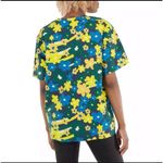 Marni Green Blue Yellow Floral Print Cotton‎ T Photo 3