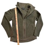 The North Face Fleece Jacket Full Zip Sherpa Olive Green Athletic High Neck Photo 3