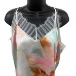 Frye  Womens Eli Lace Trim Racerback Tank Top Pastel Colors Size L Photo 8