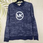 Michael Kors Logo Charm Cotton Navy blue sweatshirt Photo 0