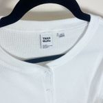 Aritzia NWT  Waffle West Long Sleeve Crop Top White Size Large Photo 2