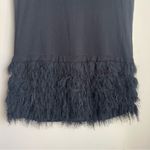 Diane Von Furstenberg  DVF Yoko Feather Silk Blend Black‎ Dress Women's Size XS Photo 2