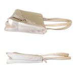 Vintage 90s Champagne Gold Satin Rhinestone Evening Bag Enzo Anglioni Formal Photo 3