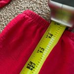 H&M Divided red cropped cold shoulder knot long sleeve shirt XS Photo 7