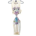 Forever 21 NWOT Rolling loud concert Womens size XS Cream rare cutout mini dress Photo 1