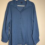 SheIn Blue button down flannel Photo 0