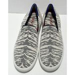 Rothy's Rothy’s Maritime Tiger Sneaker Stripe Slip On Retired Shoes White Gray 11.5 Photo 14