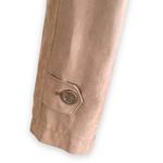 London Fog Vintage 90s  Faux Suede Tan Trench Coat Belted Size 6 Zip Lining Fall Photo 4