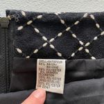 Talbots EUC vintage  women’s black cream embroidered stretch geometric skirt‎ 4 Photo 5