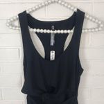 Victoria's Secret NWT Victoria’s Secret Black Ribbed Front Cut Out Knot Tank Dress Photo 4