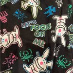Happy Bunny Print Lounge Pajama Pants Black Photo 1