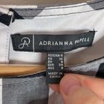 Adrianna Papell  gingham scallop trim shift black and white checkered dress sz 4 Photo 9