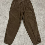 Poetry  Pants Womens 10 Brown Corduroy Tapered Leg Cotton Pockets Photo 0