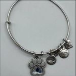 ALEX AND ANI  Dog Paw Prints of Love Bracelet -Silver Tone, Crystal Charm Photo 7