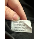 Steve Madden  Rose Foldover Magnetic Zip Up Clutch Purse Black Faux Leather EUC! Photo 7