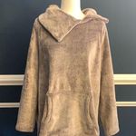 Women’s split collard Sherpa like sweatshirt Purple Size L Photo 0