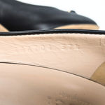 Gucci Black Miro Soft Horsebit Pumps Block Heel Square Toe Womens EU 37.5 US 7.5 Photo 9