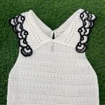 Anthropologie By Collared Open-Stitch Sleeveless Pullover Sweater Tank Top Photo 4