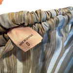 Victoria's Secret Vintage Pajama Set Striped Blue Gold Sleepwear Small S Photo 4