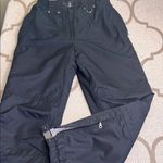 Killy Black Stretch Waist Zip Pocket Ski Snowboarding grip elastic hem Pants Size 8 Photo 0