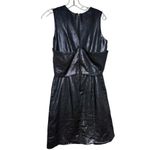 Rachel Antonoff Metallic Bow Front Sheath Dress Sz. 4 Silver Photo 3