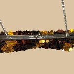 Sequin Evening Clutch in Gold and Brown Photo 3