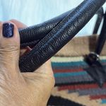 Woven Aztec Southwestern Tote Bag Purse Leather Handles Boho Chic Brown Photo 5