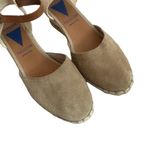 Verbenas Malena Serraje Piedra Wedges Closed Toe Neutral Beige Size 9.5 Women's Tan Photo 6