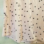 Kate Spade {S} Polka Dot Print Pajama TOP ONLY Light Pink Black Photo 6