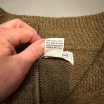 Westbound Women's Wool Blend Fringe Poncho Sweater Brown Cowl Neck Size M Photo 3