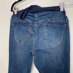 Indigo Blue  Over Belly Maternity Dark Jeans Straight Leg P XL Photo 5